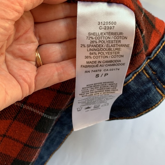 Parasuco Jeans Button Down Medium Wash Flannel Lined Denim Jacket Size S - Picture 7 of 8